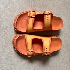 Coach Orange Women's Sandals